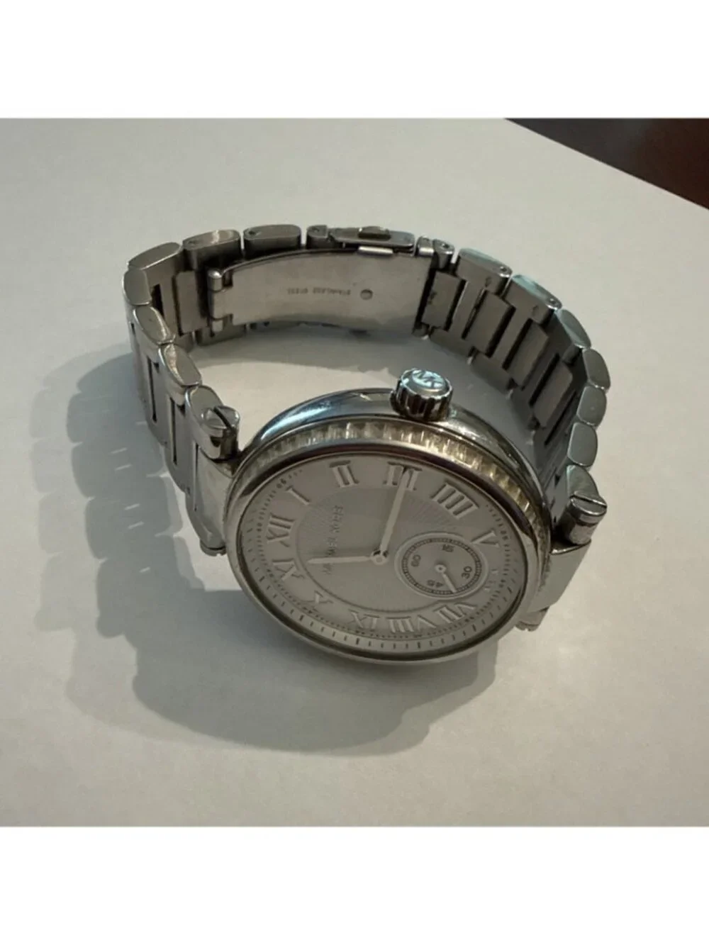 Michael Kors Skylar MK5866 Stainless Steel Analog Dial Quartz Watch NEW BATTERY